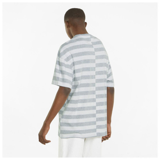 Puma Ανδρική κοντομάνικη μπλούζα Stripe Oversized Tee Puma Ανδρική κοντομάνικη μπλούζα Stripe Oversized Tee